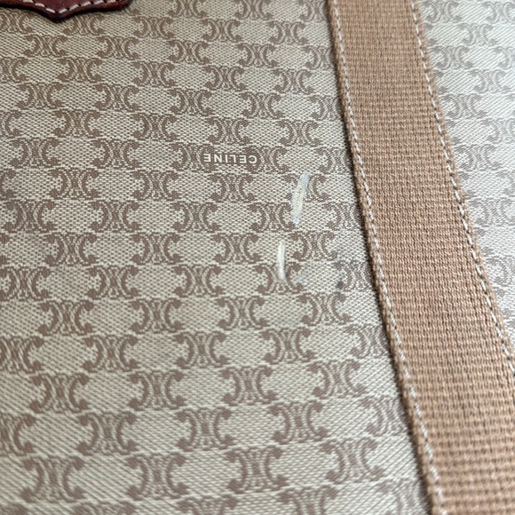 Vintage Celine Tote Bag About 20x18 M08 SEE PHOTOS FOR CALLOUTS - Picture 5 of 13